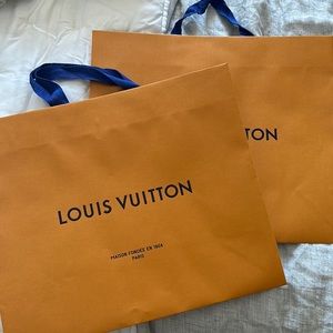 2 Louis Vuitton Shopping Bags